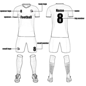 เสื้อฟุตบอลสำหรับเด็กผู้ชายเสื้อทีมฟุตบอลสำหรับเด็กเสื้อฟุตบอลแบบออกแบบได้ตามต้องการ - Product Image 6