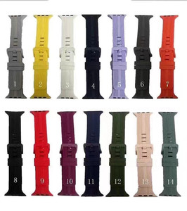 <span class=keywords><strong>Bracelet</strong></span> Sport en Silicone pour <span class=keywords><strong>Apple</strong></span> <span class=keywords><strong>Watch</strong></span> <span class=keywords><strong>38mm</strong></span> 42mm 44mm série 6 5 4 <span class=keywords><strong>3</strong></span> 2 1 44mm 40mm - Product Image 4