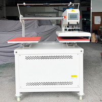 P Updated Automatic Grade 40*50cm/40*60cm Up-Slide Pneumatic Double Station Heat Press Machine for T-shirt Cap Label Print