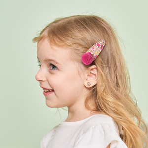 Mignon pompon enfants pinces à cheveux belle <span class=keywords><strong>petite</strong></span> fille épingles à cheveux Bb Barrettes pour filles bébé mode boule pinces à cheveux accessoires de cheveux - Product Image 3