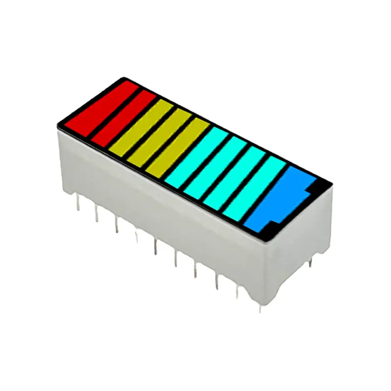 מחוון קיבולת סוללה של מודול תצוגת LED 10 בר פלח אור גרף