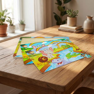 <span class=keywords><strong>Puzzle</strong></span> <span class=keywords><strong>in</strong></span> <span class=keywords><strong>Legno</strong></span> da 60 Pezzi per Bambini, Tema <span class=keywords><strong>Animali</strong></span> Cartoon e Fiabe, <span class=keywords><strong>Puzzle</strong></span> Piatto Educativo per lo Sviluppo dell'Intelligenza - Product Image 2