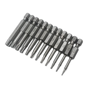 Embouts de tournevis Torx à tige hexagonale en acier pour visseuse à chocs 50mm 75mm 100mm 150mm avec aimants - Product Image 1