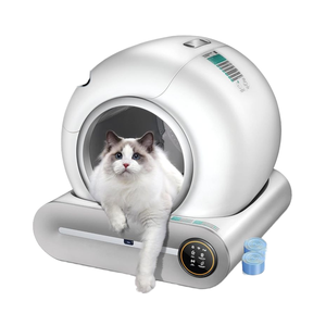Robot de actualización 2025, caja de arena de autolimpieza automática, <span class=keywords><strong>Extra</strong></span> grande, 65L, 9L para múltiples gatos, características de esterilización de iones negativos - Product Image 1