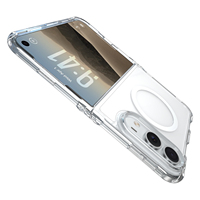 Coque de téléphone portable en TPU PC anti-chute pour iPhone Duo, avec chargeur sans fil, couverture pliable