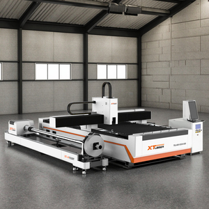Machine de découpe laser à fibre métallique 3015 1530 2000W 4000W pour tubes et tuyaux, prix de la machine de découpe laser CNC pour tôles d'acier - Product Image 1
