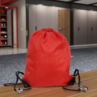Sac à dos de sport en polyester RPET réutilisable de grande capacité imperméable à la mode avec cordon de serrage sac de sport élégant OEM/ODM