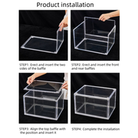 Transparent Transparent Sneaker vitrine Offre Spéciale goutte avant étagère à chaussures boîte empilable en plastique stockage de chaussures cuisine Garage sac outil