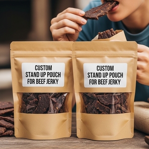 ถุงเก็บอาหารแบบปิดผนึกได้ พิมพ์ลายตามสั่ง ผิวด้าน แบบตั้งได้ สำหรับขนมโปรตีน ทนทาน ปิดผนึกด้วยความร้อน โรงงาน OEM - Product Image 2