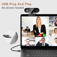 Otomatik Odaklamalı USB Web Kamerası 4K HD 2K/4K Çözünürlük, Dizüstü Bilgisayarlar için Canlı Yayın, Video Konferans, Çevrimiçi YouTube Yayınları ve Zoom için
