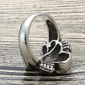 Anillo de Calavera de Acero Inoxidable, Estilo Punk Retro para Hombre, Joyería, Regalo 27063 - Product Image 2