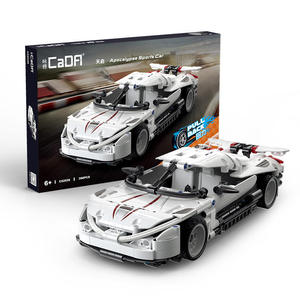 Kit de blocs de construction de voiture de sport Lightning 357 pièces CaDA C52021 Assemblage DIY Voiture de course à tirer en arrière Jouets pour enfants de <span class=keywords><strong>6</strong></span> ans - Product Image 5