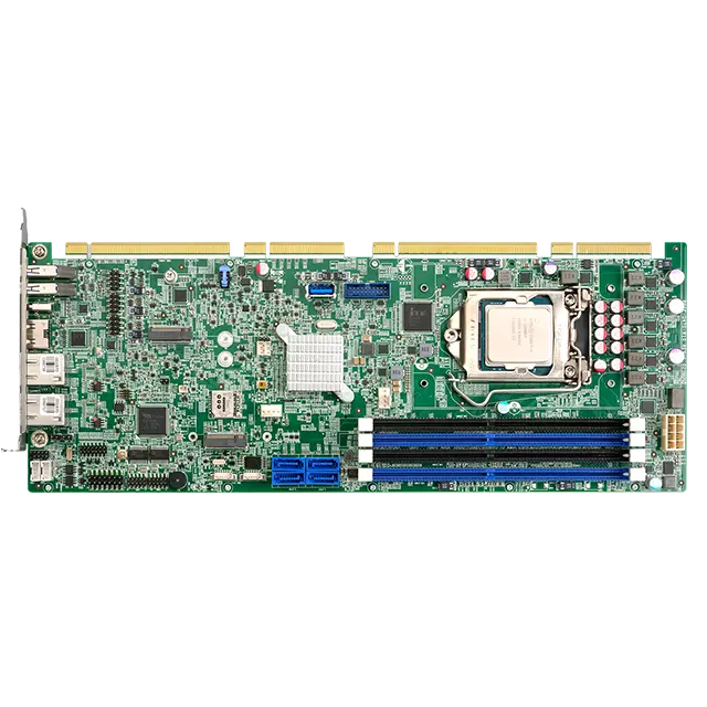 PCIE-Q470 Full-size PICMG 1.3 CPU Card supports LGA1200 Intel 10th/11th Gen. Core i9/i7/i5/i3 Celeron and Pentium processor