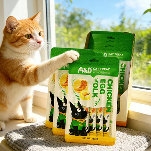 Großbestellung Katzen-Nassleckerlis Fabrik 100% Natürlicher Proteinreicher Snack Thunfisch Lachs Hühnchengeschmack Katzennassfutter Katzenfutter OEM - Product Image 3