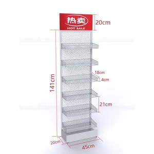 Supermarket Shelf Convenience Store Small Shelf Snack Rack Betel Nut Display Rack Chewing Gum Small Promotion Rack Multi-Layer
