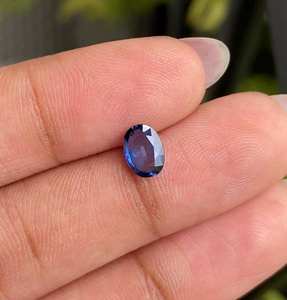 0.87 CT 7.0 X 5.0 MM |   Zafiro Natural |   Zafiro Suelto |   Zafiro Verde de Corte Ovalado - Product Image 1