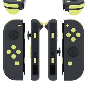 EXtremeRate Boutons de manette ergonomiques personnalisés de couleur jaune citron pour Nintendo Switch Kits complets de boutons - Product Image 2