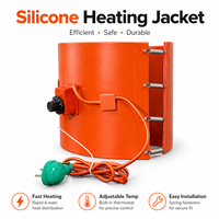 Couverture chauffante en caoutchouc silicone écologique à puissance personnalisée, thermostat intégré, chauffage rapide, tension sur mesure pour usage industriel