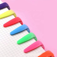 Surligneurs multicolores pastel, marqueurs pour étudiants, pointe plate, non effaçables, taille normale, utilisation promotionnelle, surlignage essentiel