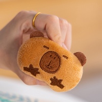 Peluche Capybara BT 19cm, sac de collations, jouet doux, lot de 4 peluches animaux en forme de collation, jouets pour machine à griffes, décoration de chambre, cadeaux pour enfants