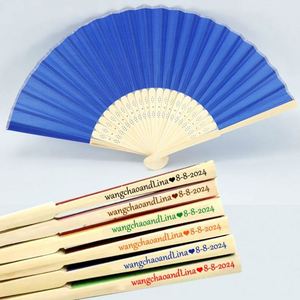 พัดลมมือกลมพร้อมกรอบไม้ไผ่สินค้างานฝีมือสุดหรู - Product Image 6