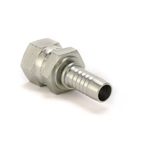 Raccord de tuyau hydraulique haute pression en acier au carbone, conique 60°, femelle, métrique JIS 28611
