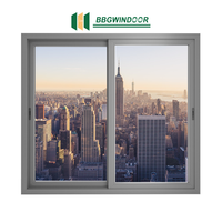 Ventanas correderas de rotura térmica de aluminio de vidrio aislante Lukliving