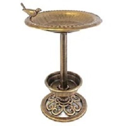 Brass & Copper With Antique Copper Solar Light <b>Garden</b> Ornament Weather-Resistant Outdoor Birdbath Plastic Material Bird Bath - Product Image 4