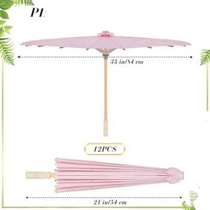 Parasol japonais chinois écologique de 33 pouces pour mariages, fêtes, photographie, costumes, cosplay, décoration de mariage - Product Image 5