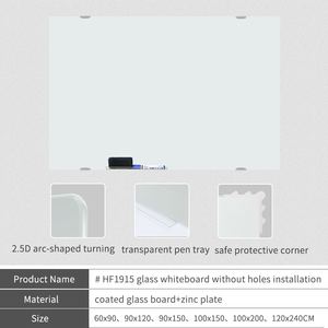 Thép từ & Tempered Glass khô xóa bảng bảng Bảng đánh dấu glassboard bảng trắng với mục tiêu tính năng - Product Image 5