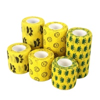 Pansement auto-adhésif pour animaux de compagnie, couleurs assorties, pansement auto-adhésif pour petits animaux, pansement cohésif imperméable pour animaux de compagnie