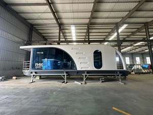 Casa de contenedores de acero verde ecológico Prefab Modular Floating Resort Pods Nuevo diseño para dormitorio de hotel Villa impermeable - Product Image 5