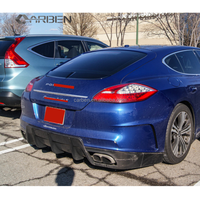 Pare-chocs arrière de style Vs, kit carrosserie en fibre de carbone, aileron arrière pour Porsche Panamera 970
