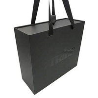 Boîtes à Chaussures Vides Coulissantes en Carton Noir Luxe Personnalisées avec Logo et Poignée pour Emballage