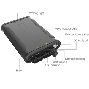 แบบพกพา <span class=keywords><strong>50000mAh</strong></span> Power Bank พร้อม 48K สี่พอร์ตเอาต์พุตดิจิตอล 12V ซิการ์ไฟแช็ก Power Bank สําหรับตกปลา - Product Image 1