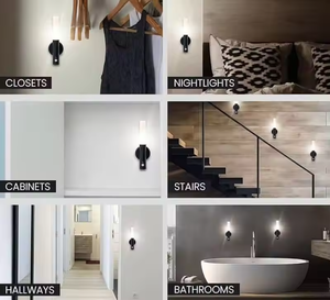 Rechargeable <b>Motion</b> Sensor Wall <b>Light</b> with Fluorescent Illumination & Adjustable Color Temperature – Energy Efficient - Product Image 4