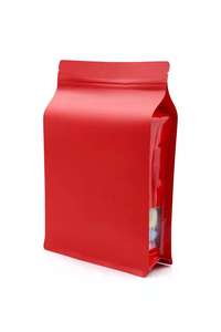 Kantong kopi hewan peliharaan, tahan kelembaban, kantong berdiri Foil aluminium, kantong kopi daur ulang dengan jendela bening & ritsleting untuk kemasan makanan ringan, teh, kopi - Product Image 4