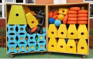 eva บล็อกตัวต่อขนาดใหญ่ของเล่น บล็อกตัวต่อผนัง eva แบบโต้ตอบสําหรับเด็ก - Product Image 4