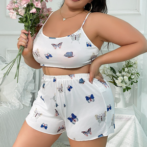 Vente directe d'usine en gros personnalisé <span class=keywords><strong>de</strong></span> haute qualité <span class=keywords><strong>grande</strong></span> <span class=keywords><strong>taille</strong></span> vêtements <span class=keywords><strong>de</strong></span> <span class=keywords><strong>nuit</strong></span> pour femmes ensemble <span class=keywords><strong>de</strong></span> vêtements <span class=keywords><strong>de</strong></span> <span class=keywords><strong>nuit</strong></span> sexy à imprimé papillon pour femmes - Product Image 4