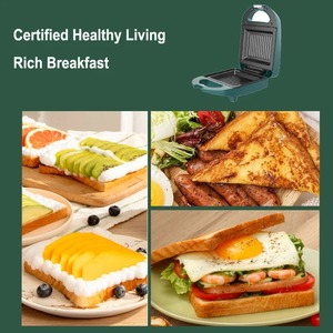 Macchina per Sandwich elettrica portatile doppio lato riscaldamento per uso domestico padella multifunzione macchina per la colazione Toast <span class=keywords><strong>tostapane</strong></span> - Product Image 5