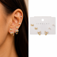 ZUOLA Ensemble de Boucles d'Oreilles Empilables Personnalisées en Gros, Clous d'Oreilles S925 Hypoallergéniques, Fournisseur d'Ensembles de Boucles d'Oreilles de Boutique