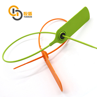Sceaux en plastique YDPS-104 haute sécurité avec fil de 2 mm, résistance à la traction de 173 N, pour conteneurs de vêtements