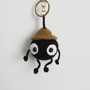 Un pendentif super mignon pour fille noire, un accessoire <span class=keywords><strong>de</strong></span> voiture en forme <span class=keywords><strong>de</strong></span> boules <span class=keywords><strong>de</strong></span> charbon en <span class=keywords><strong>laine</strong></span> tressée. - Product Image 1