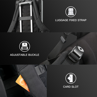 Sac à Dos Bopai BSCI pour Homme, Gaming Élargi, Imperméable, pour Ordinateur Portable 17.3 Pouces, Charge USB, Mochila Inteligente, Mince, Intelligent, Antivol, Coque Rigide