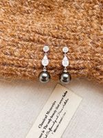 Boucles d'oreilles pendantes en imitation perle goutte d'eau haut de gamme pour femmes, accessoires de mode