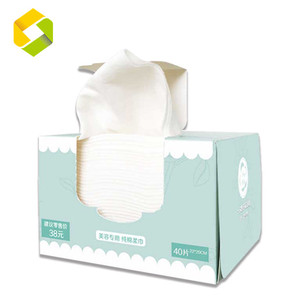 OEM High Quality Disposable customise face cloth cotton towel remove makeup soft organic face cleaner towels