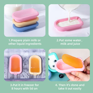 แม่พิมพ์ซิลิโคนทำไอศกรีมและไอติมแท่งแบบใช้ซ้ำได้ ปลอดสาร BPA - Product Image 5