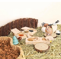 Jouets en bois de lapin de haute qualité renforcés à vendre, jeu de puzzle pour petits animaux cache-cache, distributeur