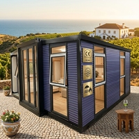 Maison Modulaire Mobile Extensible Étanche 20/40 Pieds, Conteneur Préfabriqué, 3 Chambres, Villa de Luxe, Mini-Bureau