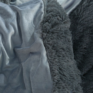 美国简约纯色水晶天鹅绒长绒毛绒枕套纯色50 * 70厘米儿童双面枕套 - Product Image 5